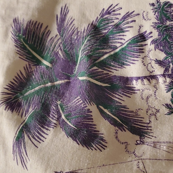 Vintage 80's Bahamas Souvenir T-Shirt Pot Pourri Label Large - Picture 11 of 11